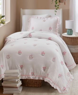 Aglaia Floral Down Alternative 2-Pc. Quilt Set, Twin/Twin XL