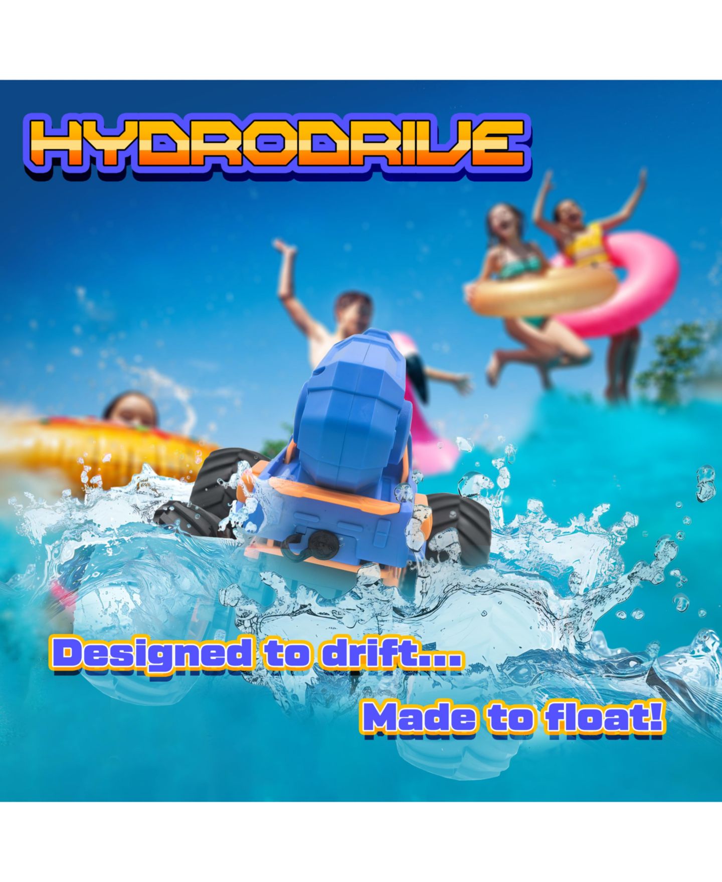 Детская игрушка USA Toyz Hydro Havoc Amphibious Water Cannon Remote Control Monster Truck — фото 6