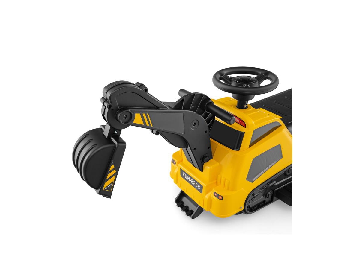 Slickblue Electric 3-in-1 Ride On Tractor Excavator for Kids with Music