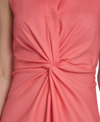 Women's Twist-Front Sleeveless Dress