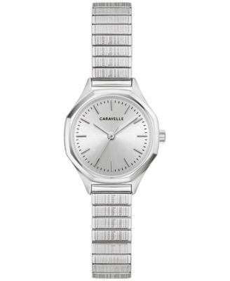 Women's Vintage Silver-Tone Stainless Steel Expansion Watch, 24mm