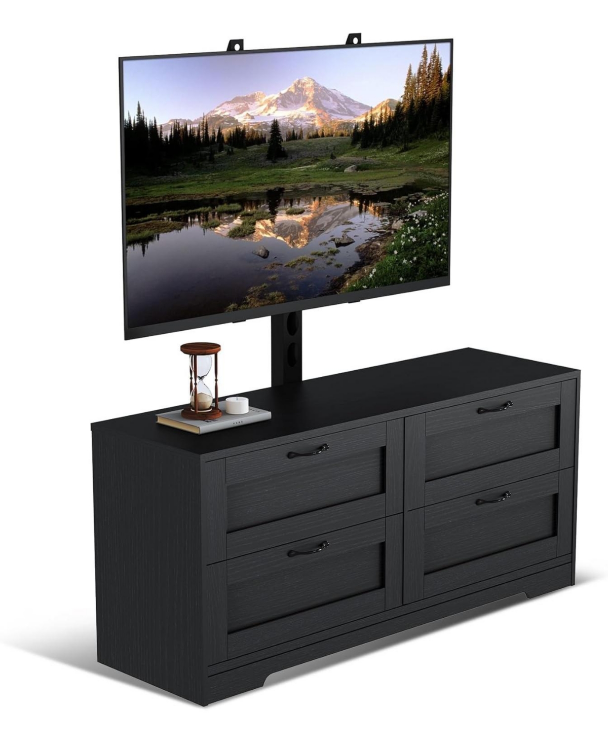 Gaomon Tv Stand with Mount and Drawers Storage Fits 32/45/55/65/75/80 Inch TVs