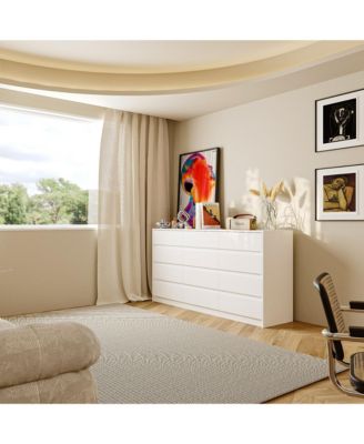 63'' 12-Drawer Bedroom Dresser with Deep Drawers