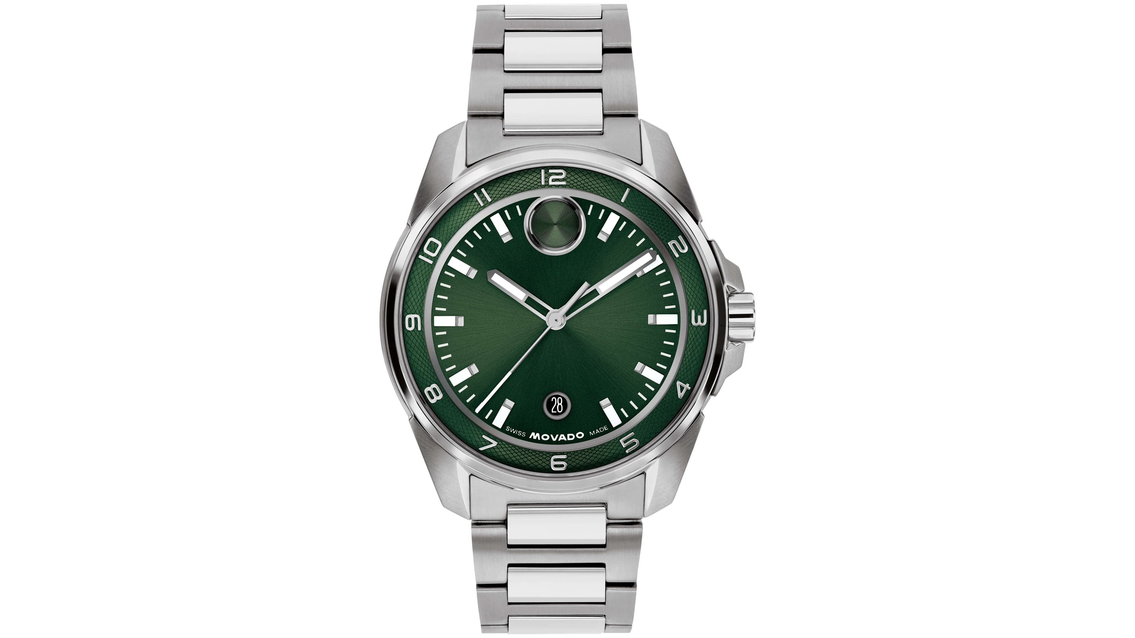 Movado Men's Bold Verso S Swiss Quartz Stainless Steel Watch, 42mm