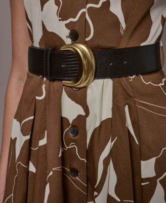 Women's Collared Neck Shirt Dress