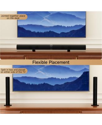 Detachable Bluetooth 5.3 Soundbar with Hi-Fi Audio & Powerful Bass for Home Theater Upgrade