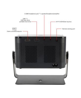 1080P Android Smart Projector with Auto Focus & Keystone, Harman-tuned Audio, 400 ANSI Lumens for Home Theater