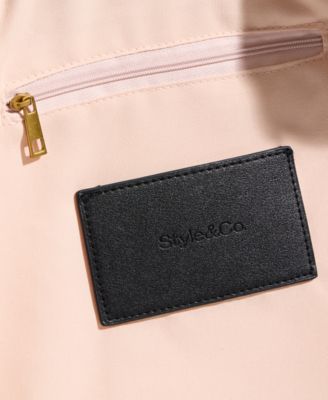 Marbled Straw Hobo Bag