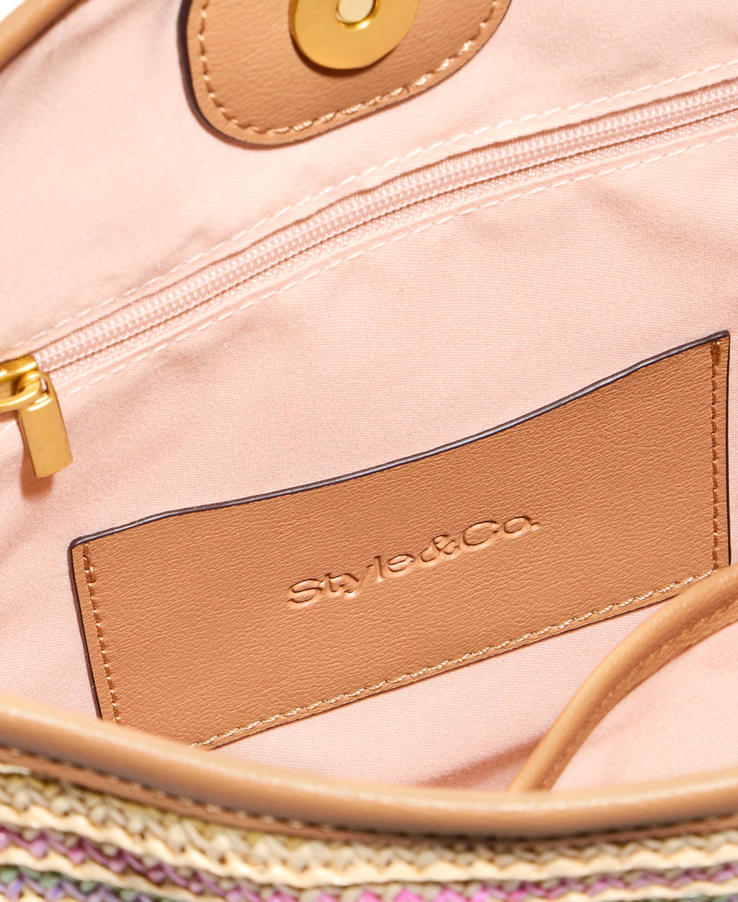 Женская сумка Style & Co Classic Straw Dip Crossbody, цвет: Разноцветный — фото 6