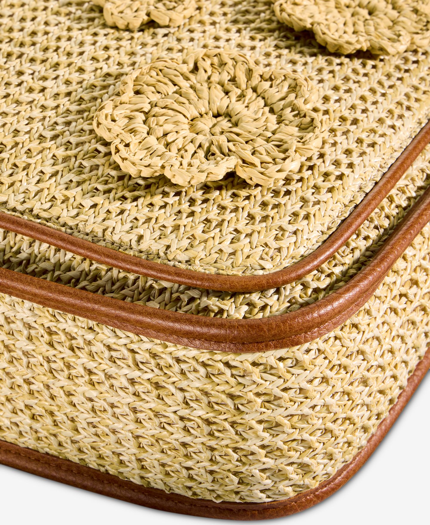 Женская сумка Style & Co Floral Straw Applique Dip Crossbody, цвет: Натуральный — фото 4