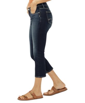 Women's Elyse Mid-Rise Luxe Stretch Capri Jeans