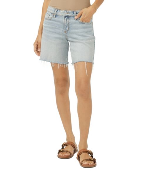 Женские шорты Silver Jeans Co. Suki Mid-Rise Long, цвет: Palma