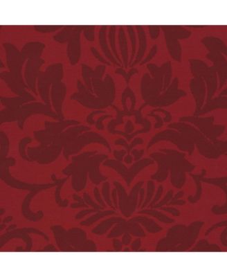 Antonia Damask Print Waterfall Tassel Window Valance