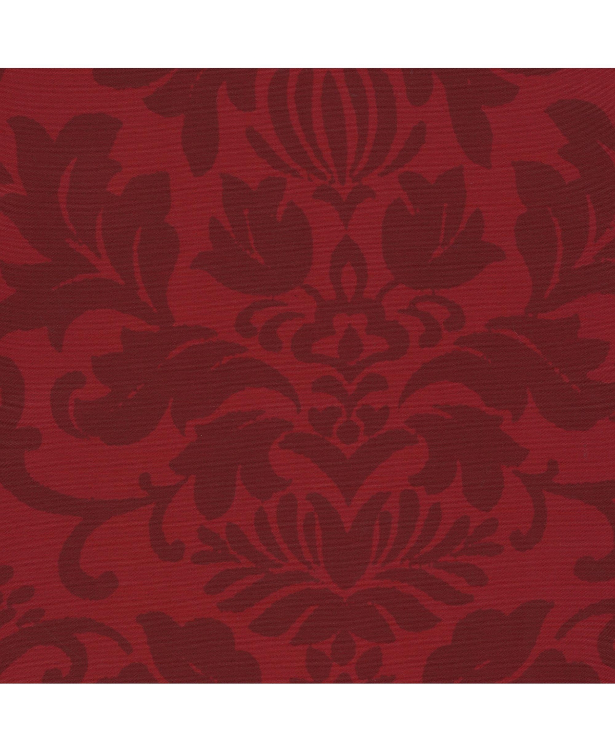 Elrene Home Fashions Antonia Damask Print Waterfall Tassel Window Valance