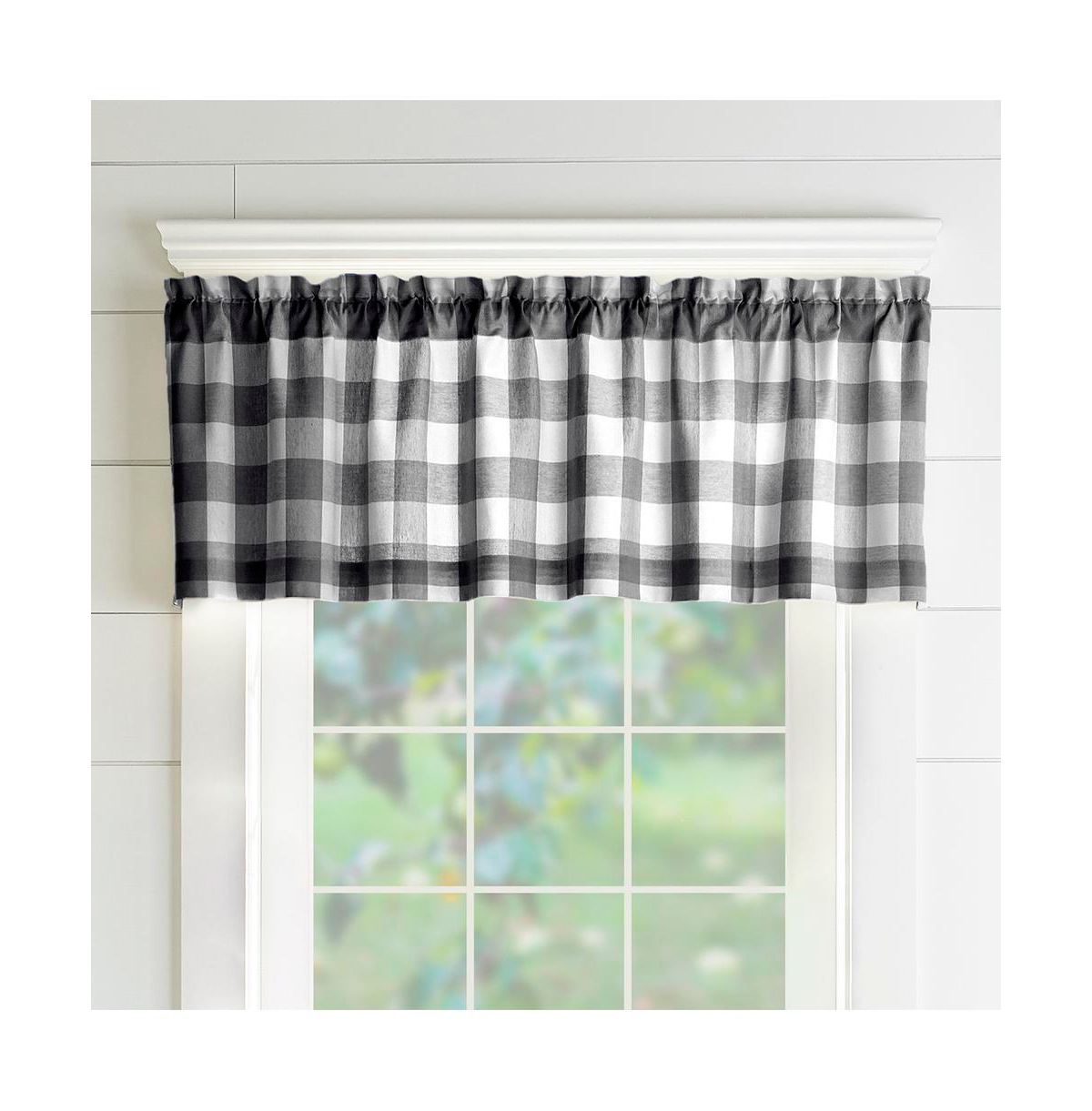 Elrene Home Fashions Farmhouse Living Buffalo Check Window Valance