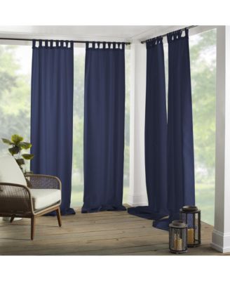 Matine Solid Tab Top Indoor/Outdoor Window Curtain