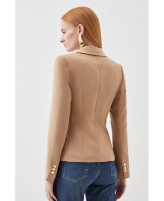 Women's Tailored Button Military Blazer