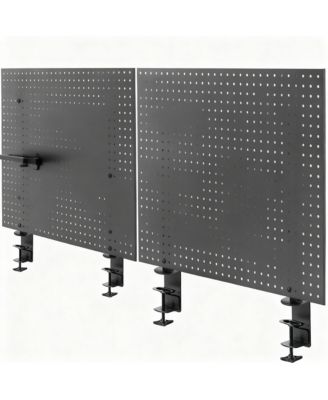 Magnetic Clamp-On Pegboard Organizer for Desk, Flexible Placement, Easy Installation