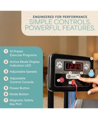 PawRunner Dog Treadmill for Medium Dogs  Indoor Treadmill for Dogs up to 130lbs, Dog Running Machine  Pet Running Pad