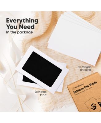 2pk Inkless Ink Pad for Baby Hand and Footprint Kit, Clean Touch Dog Paw, Dog Nose Print Kit, Baby & Pet Safe