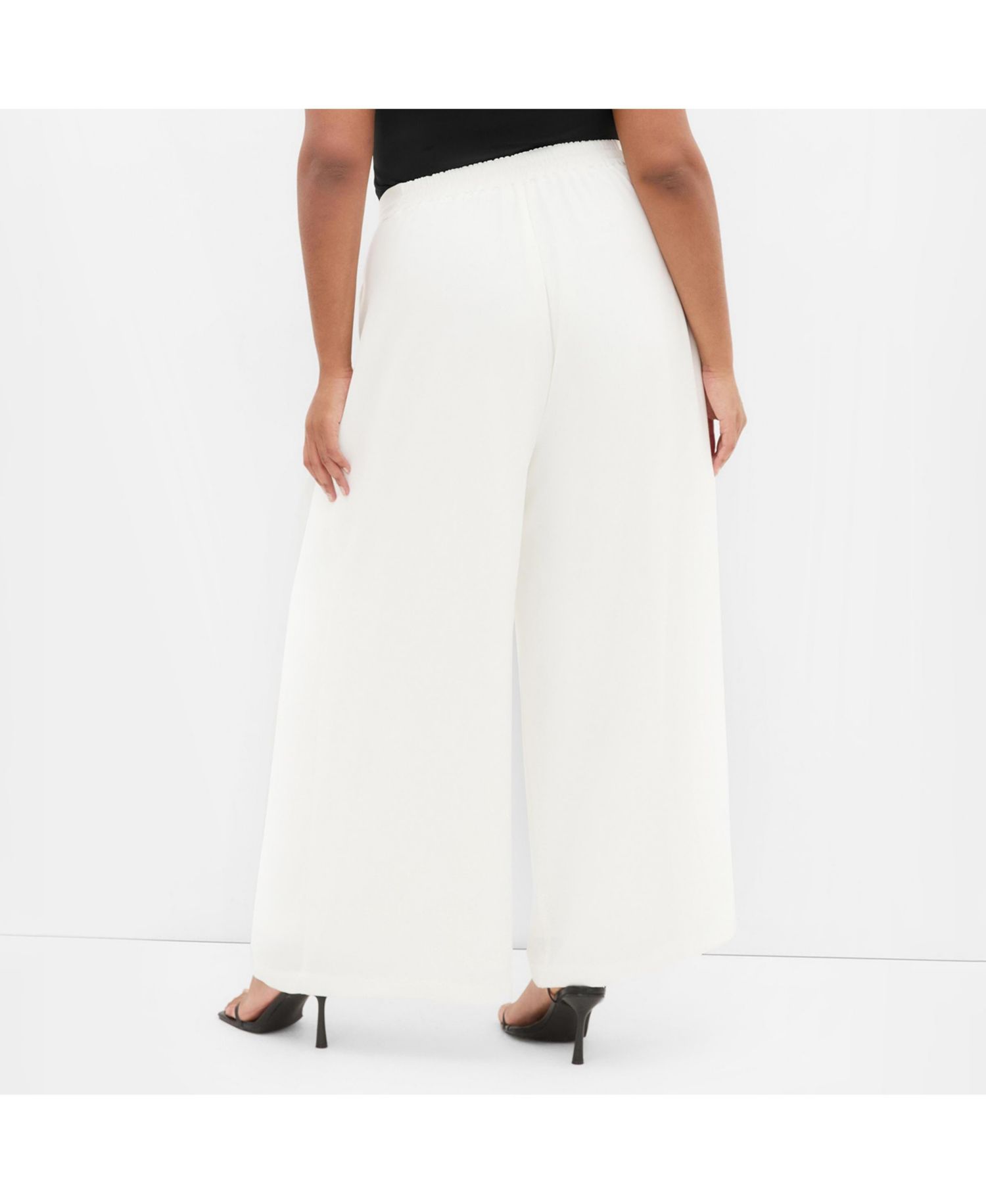 Women's Plus Size Abbie Fully Lined Wide Leg Pant