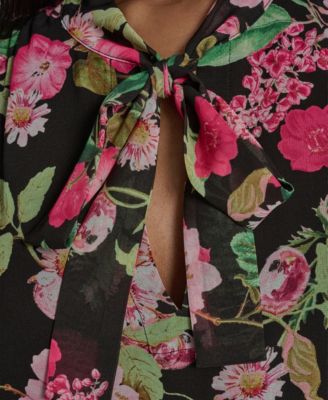 Women's V-Neck Woven Blouse