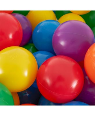 100-Pack Large Plastic Multi-Colored Fun Ballz For Ball Pits Bounce House