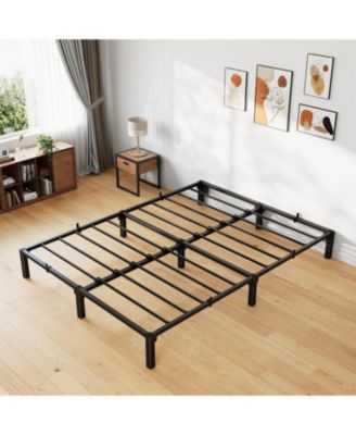 10 in Full Tool-Free Bed Frame, Heavy Duty Metal Platform Bed Frame with Durable Iron Slat Support and Legs, No Box Spring Required