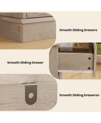 8 Drawer Oak Dresser, Wide Wooden Chest with Large Top for Bedroom, Living Room, Hallway