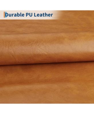 84" Sofa, 3 Seater Couch for Living Room, Modern Loveseat, PU Leather Sofa with Deep Seats and Wide Armrests, Wood Legs, Easy Assembly