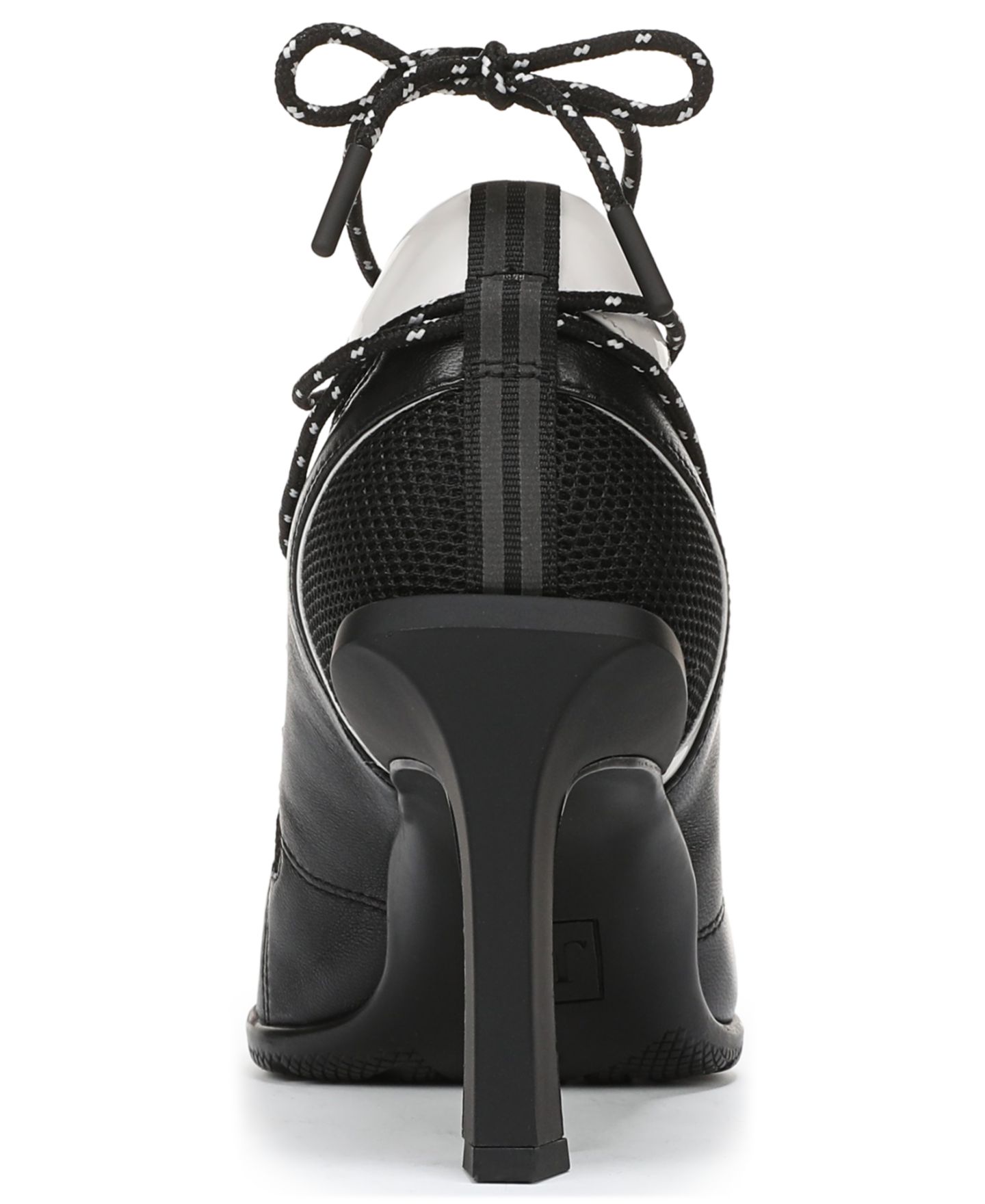 Женские кроссовки Naturalizer x June Ambrose Zyra Lace-Up Sneaker Pumps, цвет: Чёрный сетчатый / Кожаный — фото 3