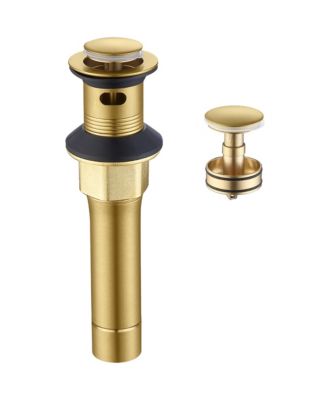 Bathroom Sink Drain - Pop-Up Drain Stopper, Anti-Clogging Design with Strainer Basket for Vanity