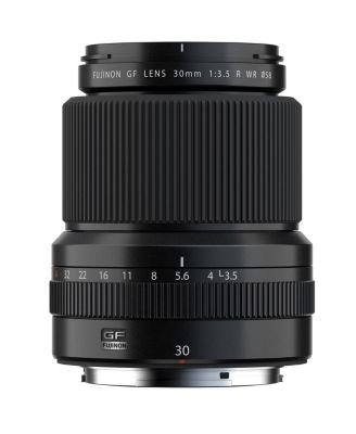 GF 30mm f/4 R LM WR Lens Bundle with Lens Case, 58mm Digital Essentials Filter Kit, Cap Tether, Cleaning Kit, Lens Cleaner, Case