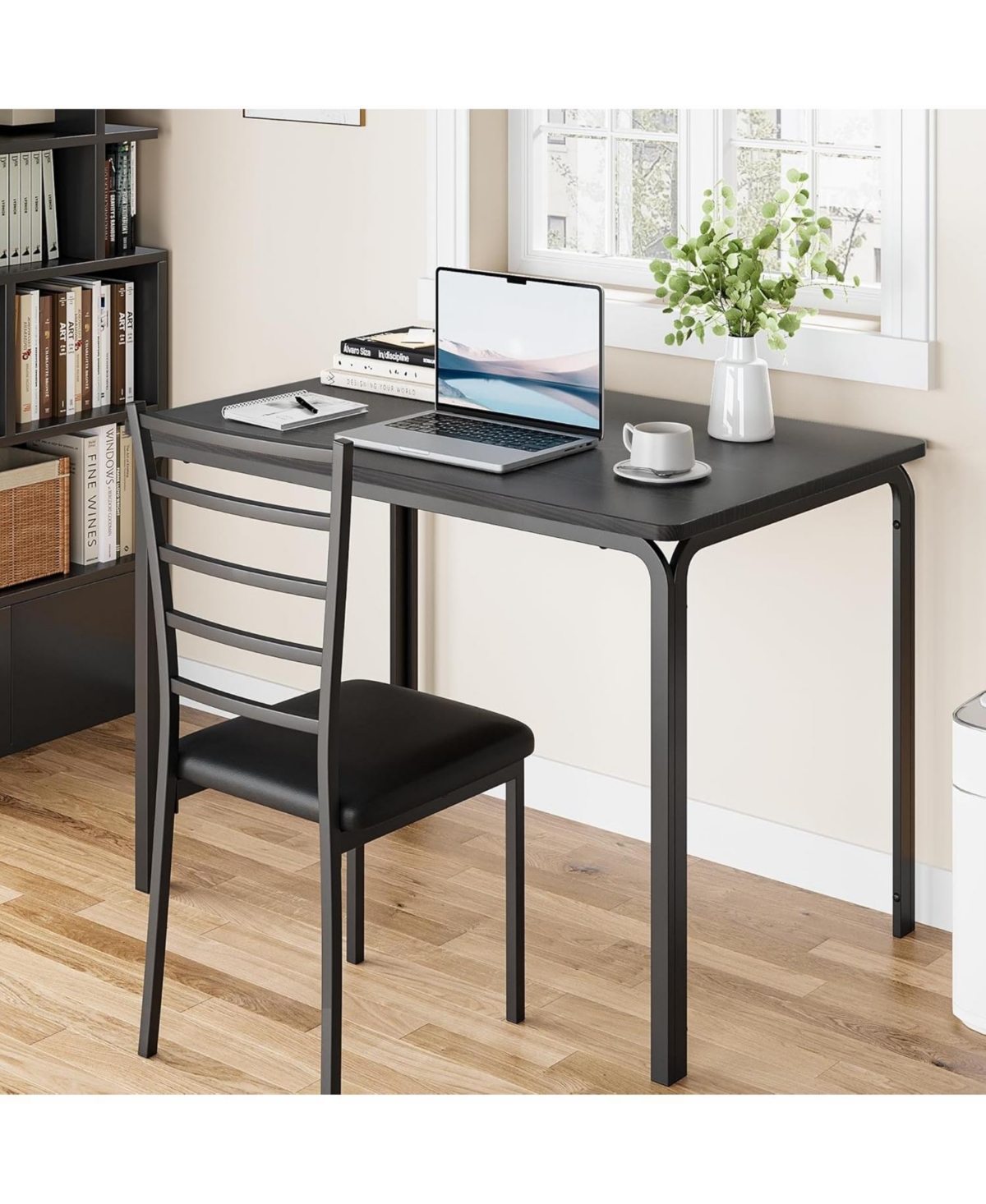 gaomon Dining Table for 2 Small Table and Chairs Set of 2 Dinette Set for 2 Square Dinner Table Set 3 Piece Kitchen and Dining Room Sets.