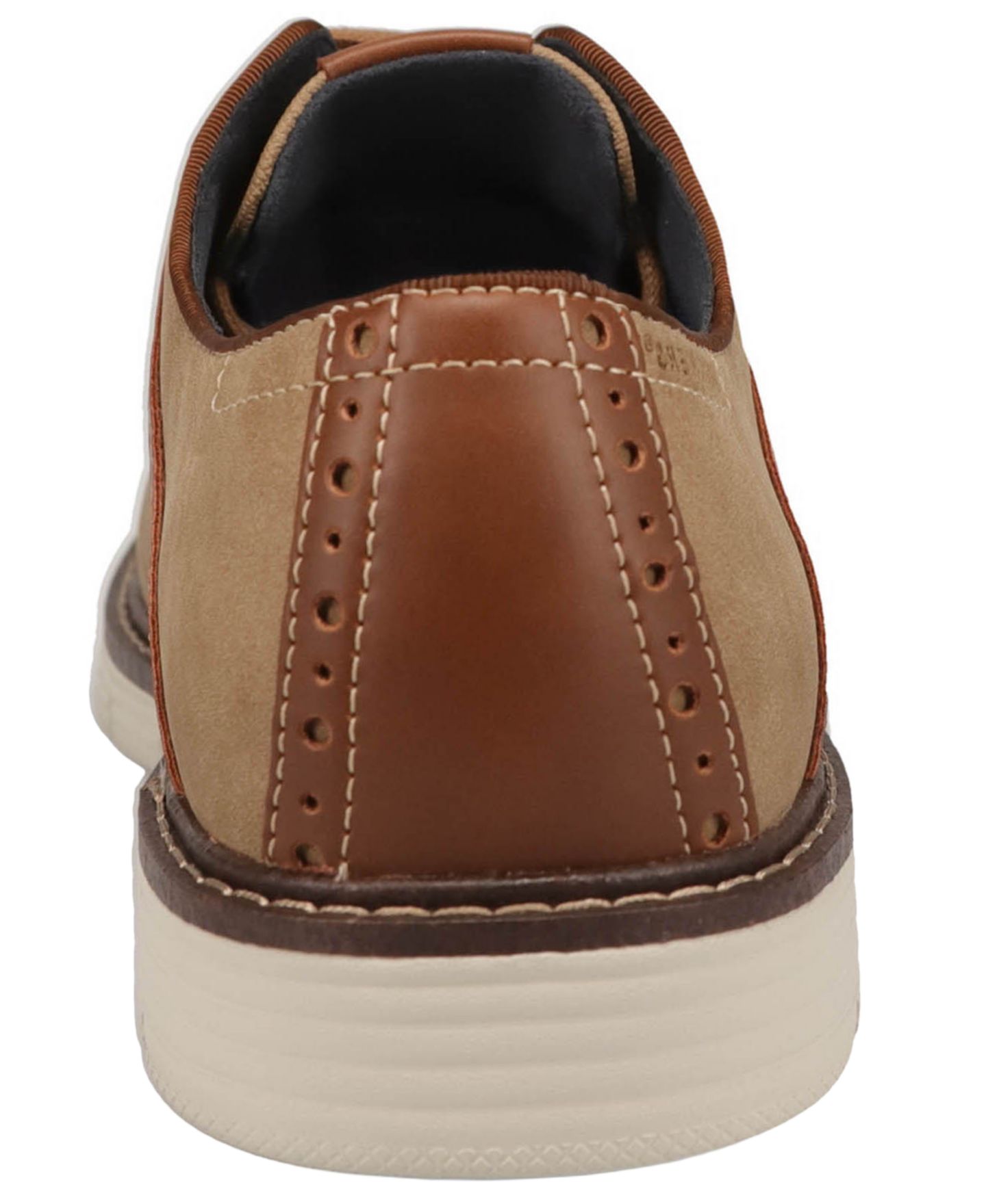 Мужские туфли Dockers Egan Casual Saddle Lace-Up Oxfords, цвет: Серо-коричневый / Рыжевато-коричневый — фото 3