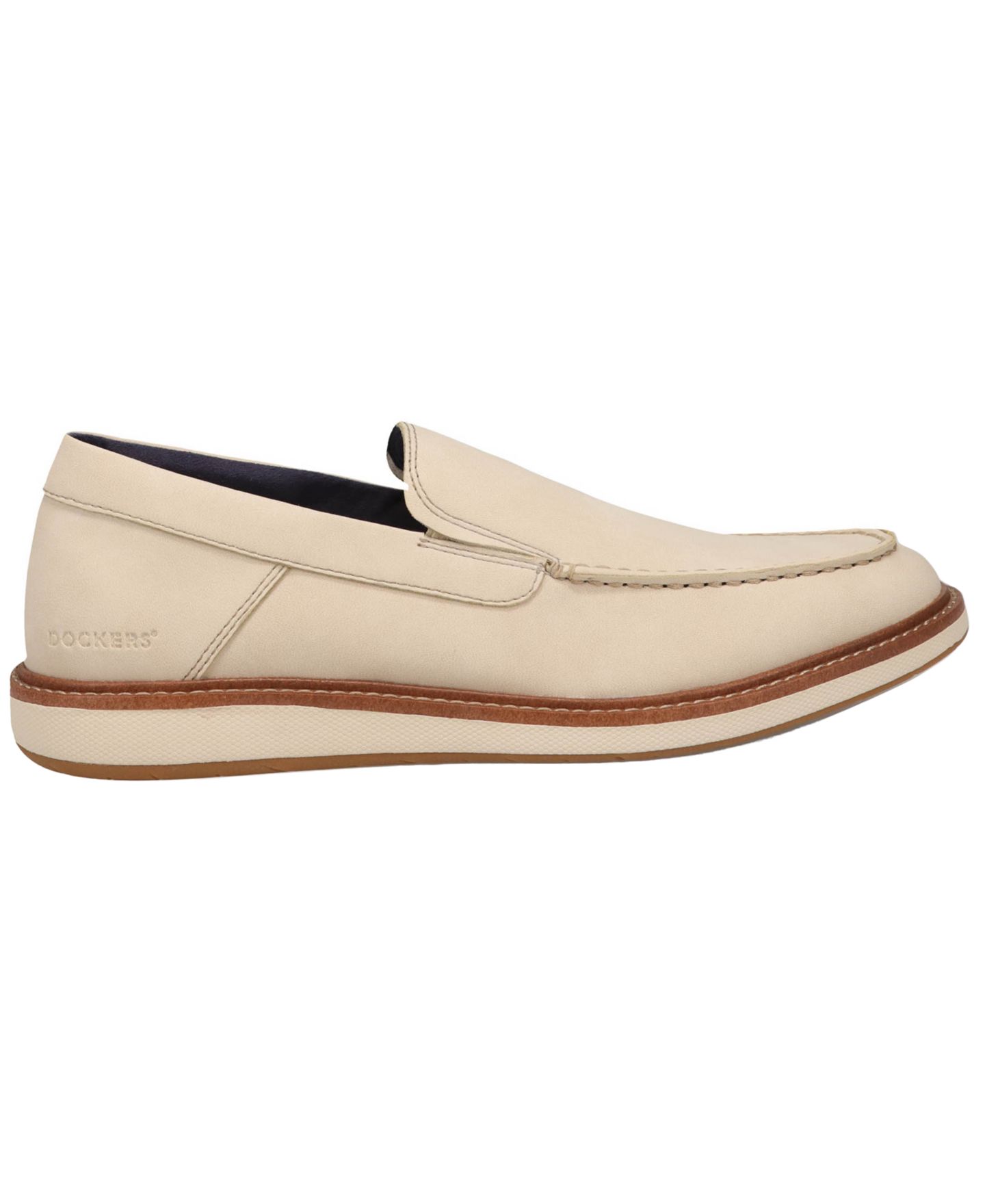 Мужские туфли Dockers Harmon Casual Crazy-Horse Slip-On, цвет: Молочный белый — фото 2