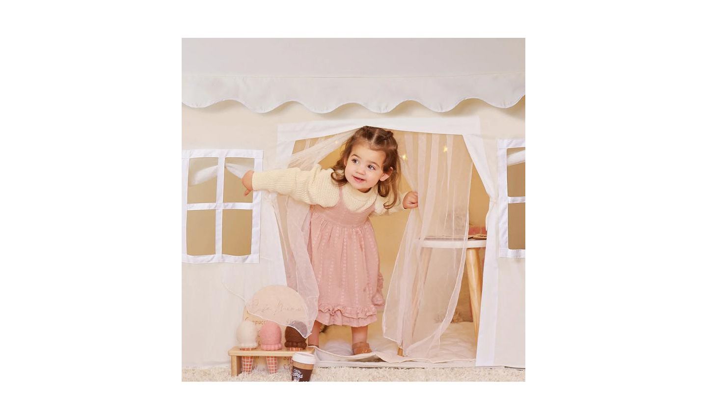 Детские игрушки Tiny Land Indoor Playhouse Tent with String Lights, 3-Piece, Ages 3+ — фото 6