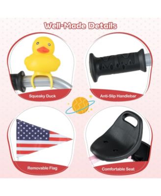 Toddler Tricycle with 3-Position Seat and Storage Basket for Kids