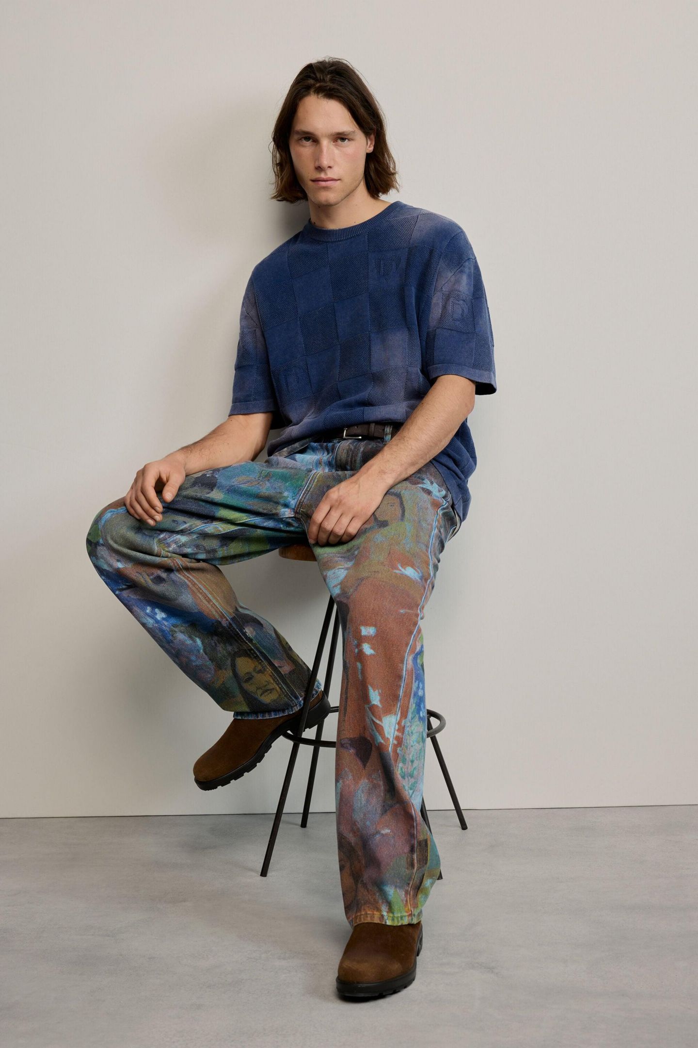 Мужские джинсы Desigual Gaugin denim trousers, цвет: Синий — фото 3