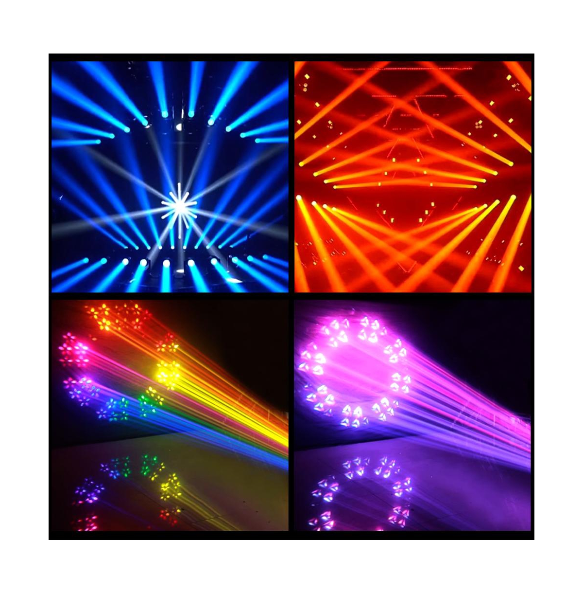 Artudatech 230W Sharp Beam Moving Stage Light with 8 Prisms & 17 Patterns, Auto/Sound/Dmx Modes