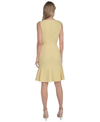 calvin klein yellow dress Party Midi By In Cream & Yellow, Size: 6 Womens Calvin Klein Ribbed Maxi Dress Calvin Klein Collection: Yellow Fia