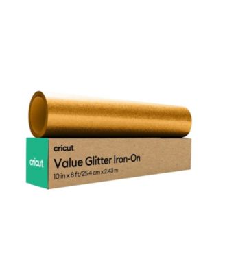 Glitter Value Iron-on Heat Transfer Vinyl - 10 in x 8 ft