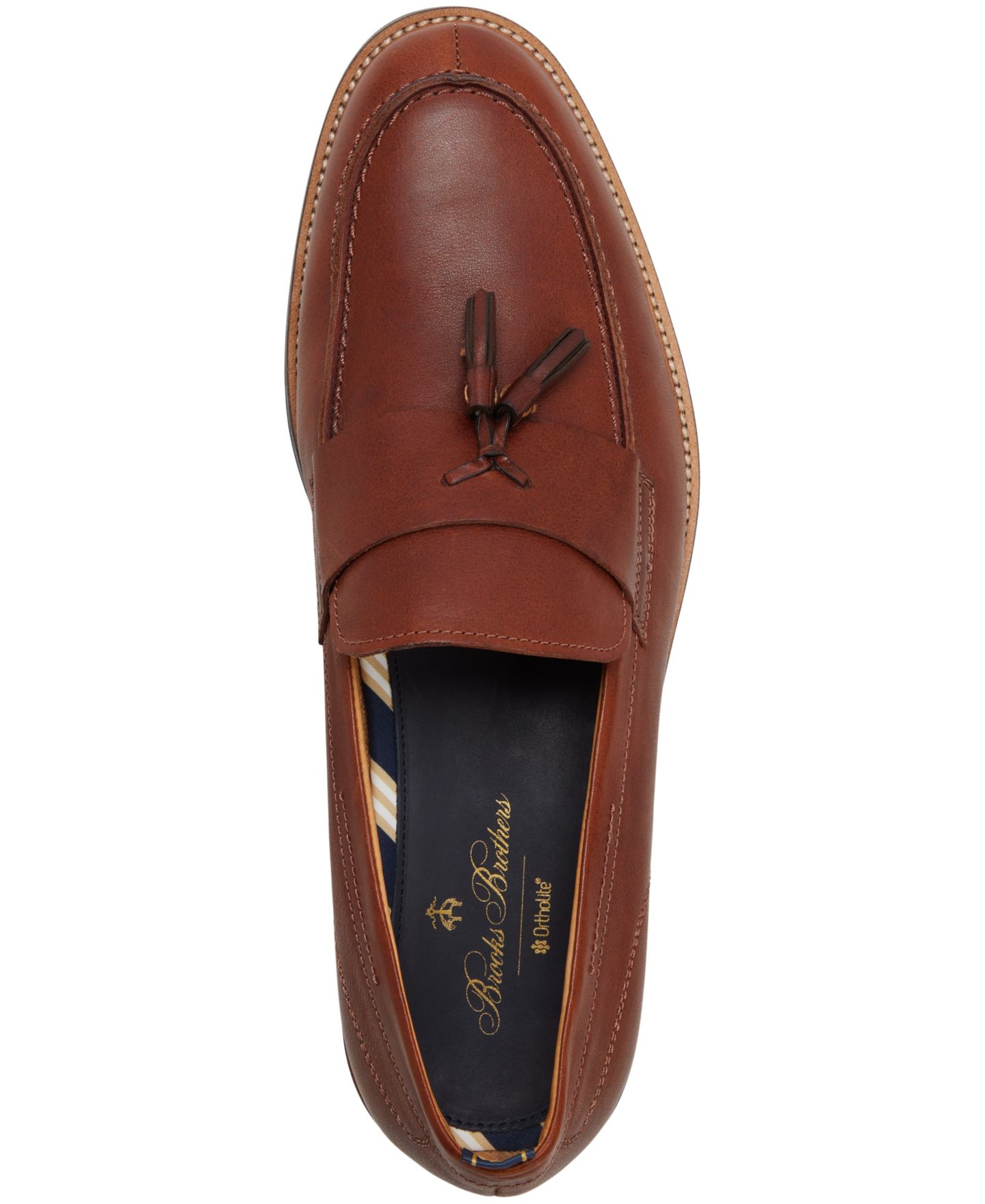 Мужские туфли Brooks Brothers Bellmore Slip-On, цвет: Коричневый — фото 4