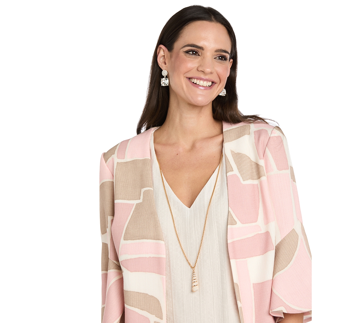 R & M Richards Petite Printed Jacket Dress