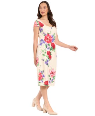 Petite Printed Tank Midi Dress