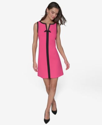 Women's Contrast Trim Sheath Dress 