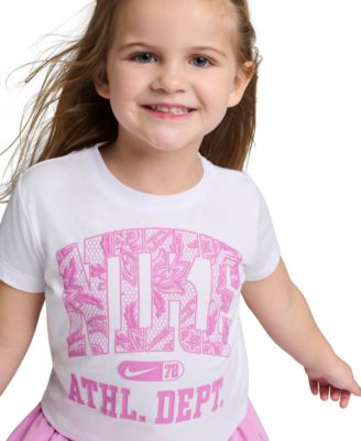 Girls' Toddler 2T-4T Graphic Crewneck T-Shirt and Scooter Shorts, 2-Piece Set