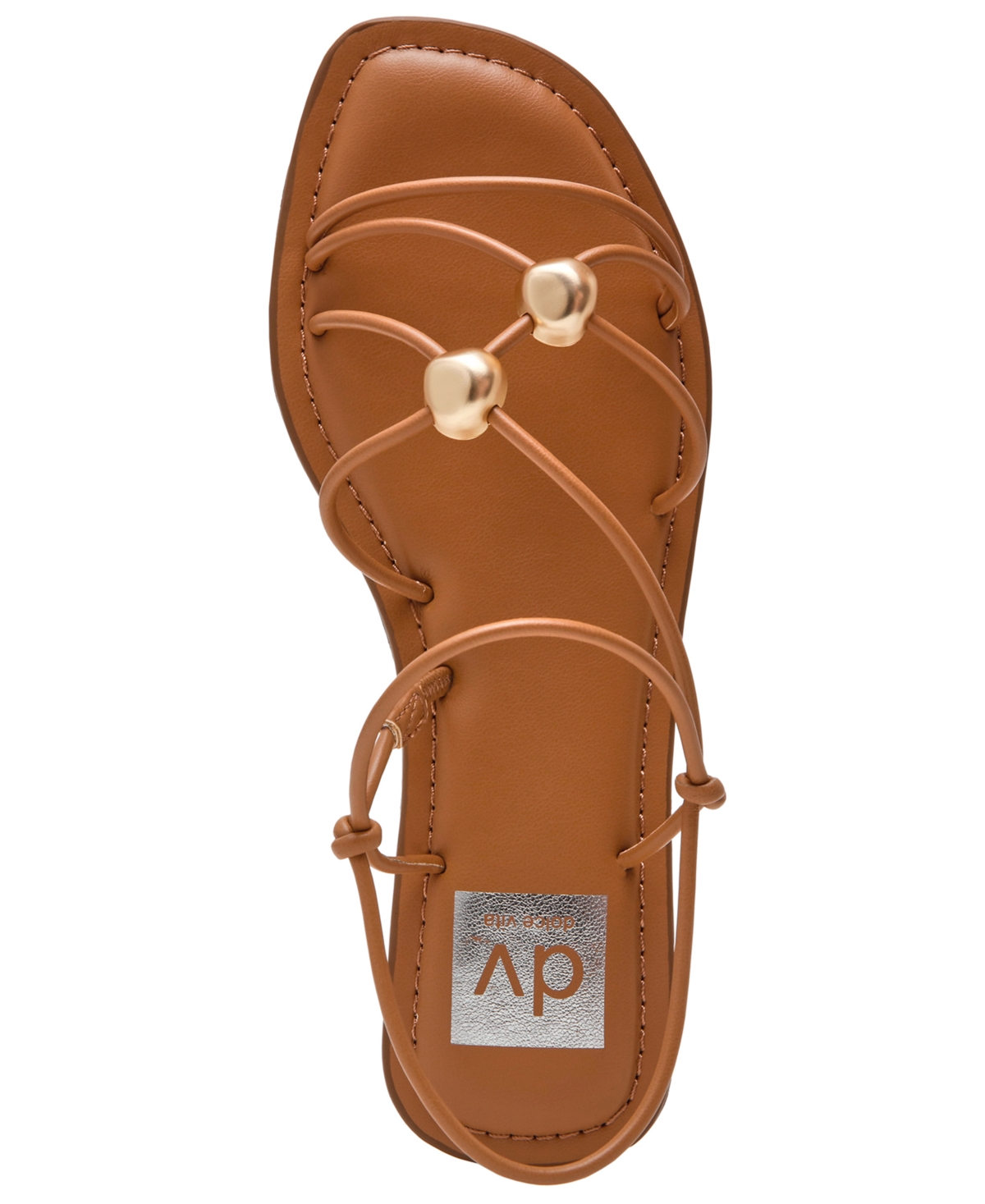 Dv Dolce Vita Women's Jaide Strapped Dome Studded Jewelry Strappy Gladiator Flat Sandals