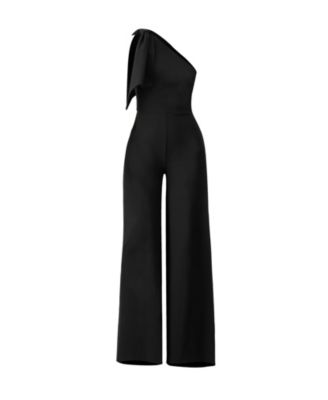 Women's One-Shoulder Wide-Leg Jumpsuit