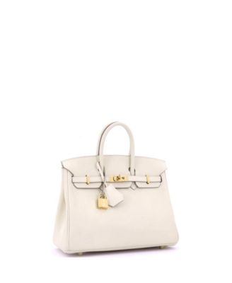 Birkin 25 Handbag Light Swift with Gold Hardware